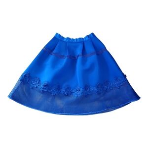 Elegant Blue Lace Skirt